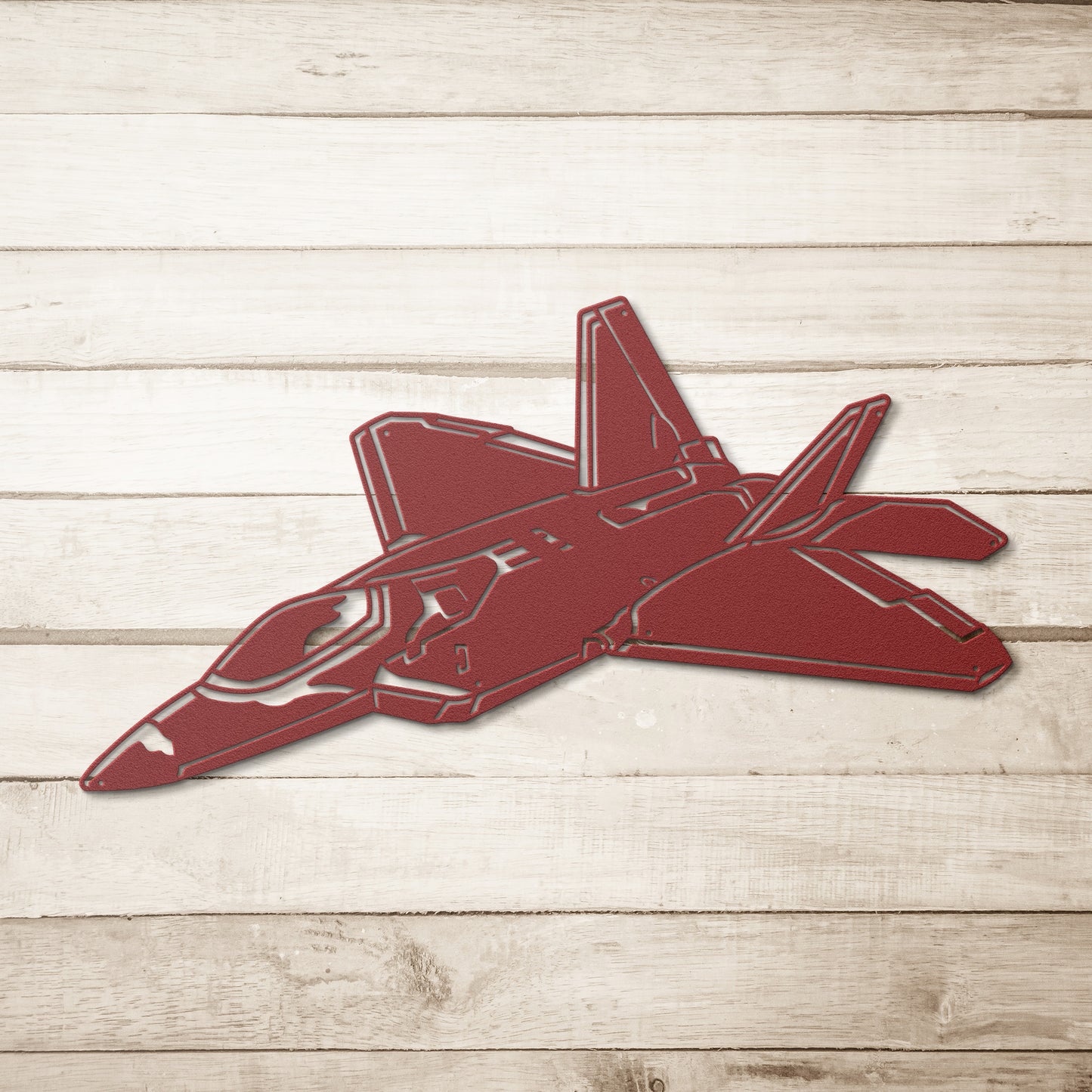 Metal Art of the Lockheed Martin F-22 Raptor Aircraft